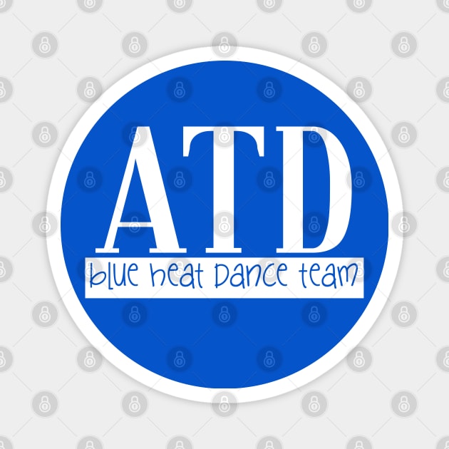 ATD Blue Heat cutout Magnet by allthatdance